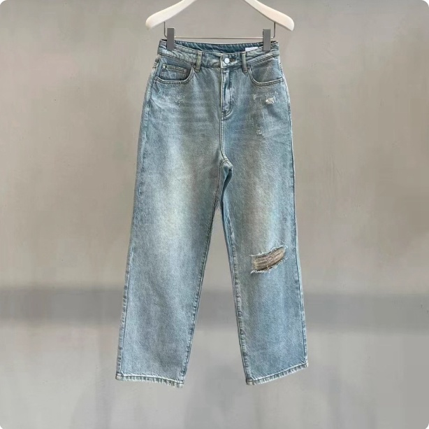 2J2R612吊牌1299大地素DAZZLE专柜正品2025夏女牛仔锥形裤