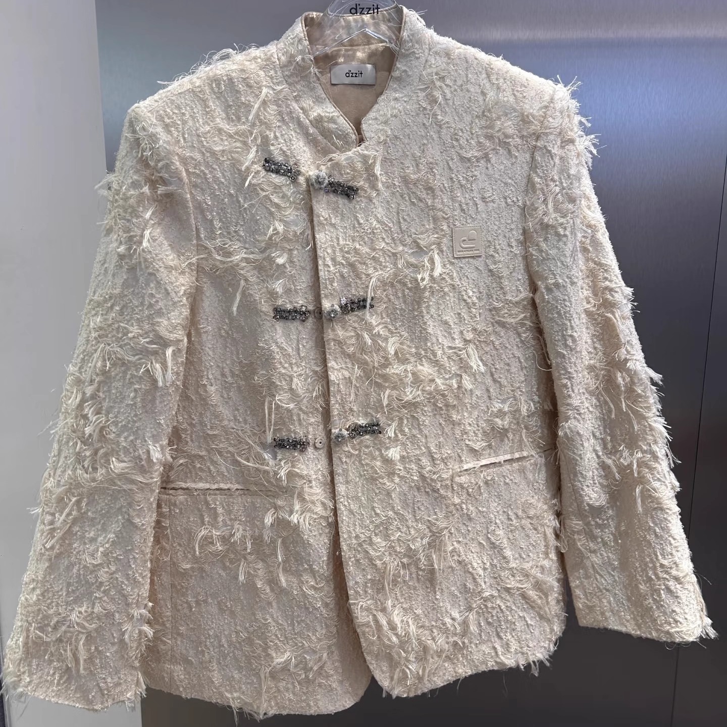 3J1H304吊牌2590小地素dzzit专柜正品2025春女士棉褛