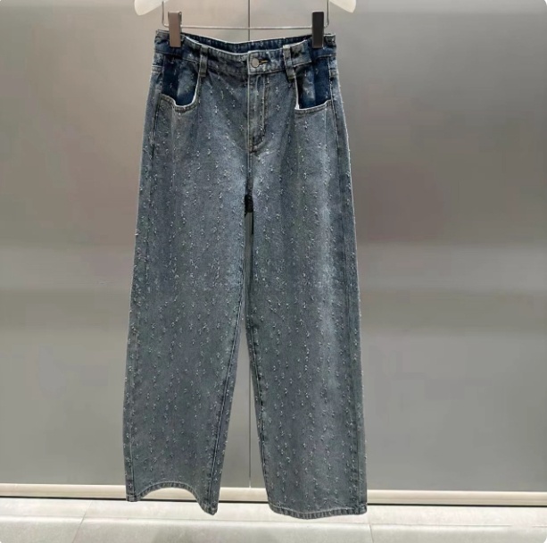 2J2R411吊牌1899大地素DAZZLE专柜正品2025夏女牛仔直筒裤