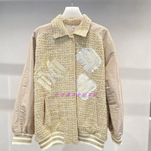 1E4F404吊牌5690元 2022冬女士夹克 D高地素专柜正品