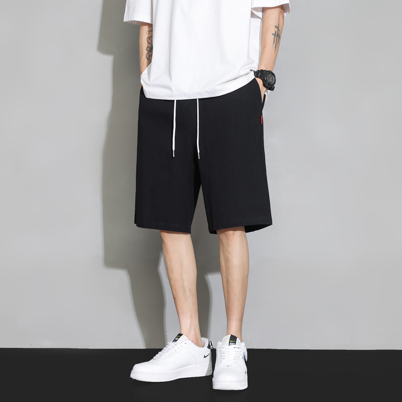 短裤男夏季三分裤男士纯棉潮流3分大裤衩4四分外穿休闲沙滩裤运动
