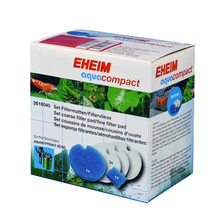 伊罕EHEIM精巧过滤桶40/60替换棉原厂过滤棉细白棉粗蓝棉活性炭棉