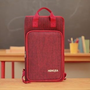 明佳鼓棒包加厚双肩架子鼓棒包成人儿童便携鼓槌套袋可装 A4文件夹