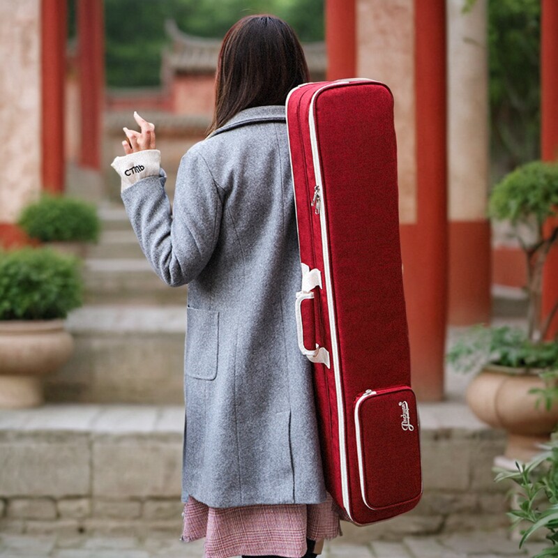 金川双二胡包两把装二胡包2把双肩背二胡包轻便加厚二胡套二胡袋
