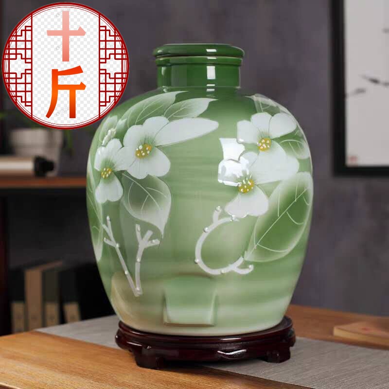 竹叶酒45度约10斤5L陶瓷坛装山西杏花特产清香型白酒送礼露酒低度