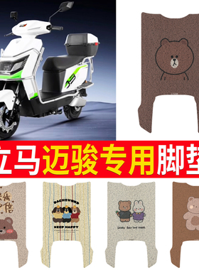 适用于立马迈骏电动车脚垫TDT5020Z防水防滑耐磨丝圈纯皮脚踏皮