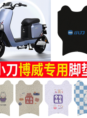 适用小刀博威国风版电动车丝圈脚垫新国标电瓶车脚踏垫TDT21313Z