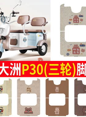 适用新日C2PRO电动三轮车脚垫XR800DZK-4耐磨丝圈脚踩脚踏座套