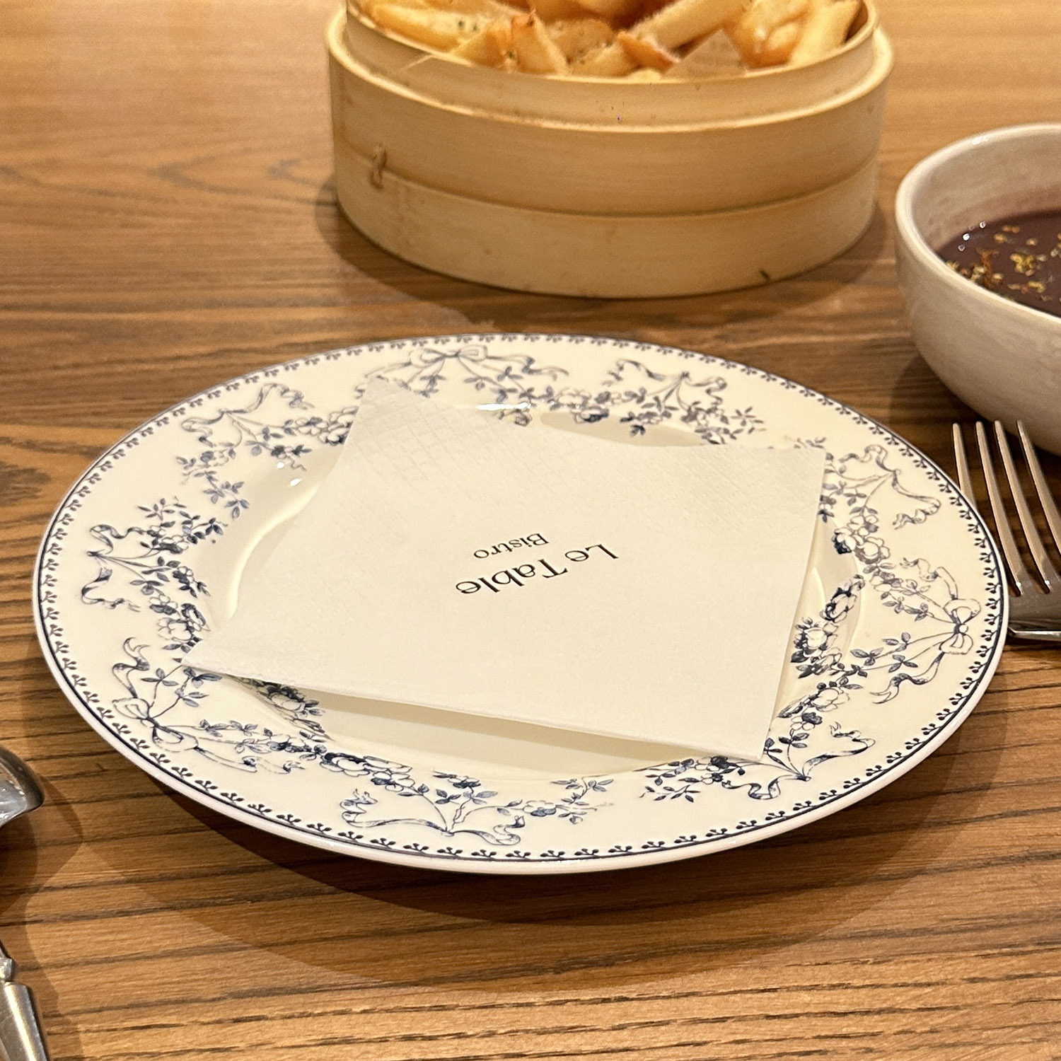 复古法式清新蓝色中古陶瓷盘