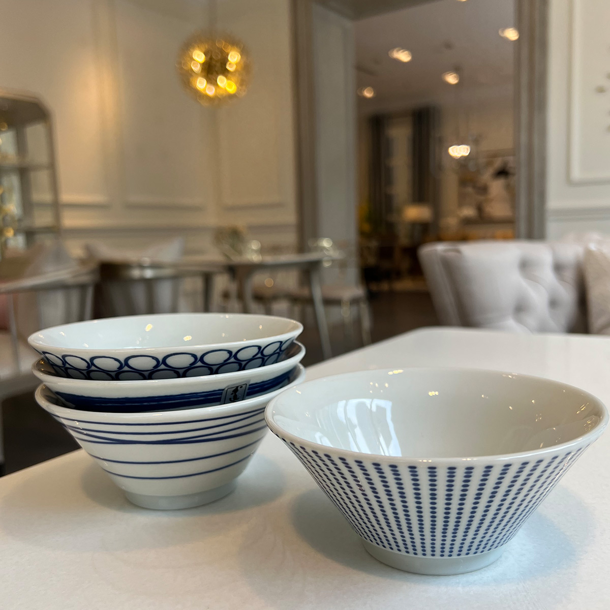 日式米饭碗碟子高温釉下彩