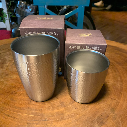 几bai个出！初岛国元包装！滞留福利单！304不锈钢双层内胆锤纹杯 - 封面