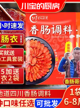 川宝的厨房四川麻辣香肠调料正宗五香广味腌肉腊肠调料灌肠料配方