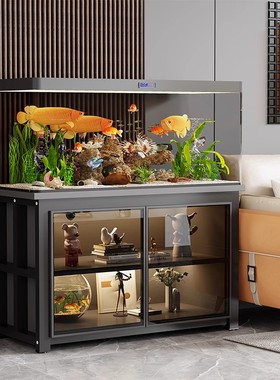 家用鱼缸底柜鱼缸柜隔断鱼缸置物架轻奢浴缸架底座水族箱底座定制