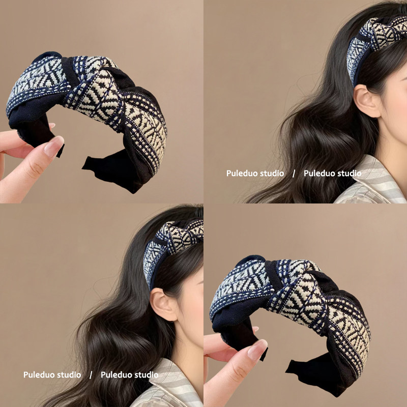 复古织带！发箍女港风发饰民族风百搭洗脸防滑发卡文化创意手环