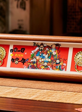 顺风顺水顺财神新年装饰摆件招财五路财神庙会寺庙文创货源