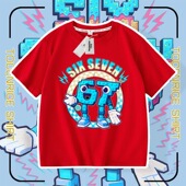 中大男童半袖 Steal 上衣 67号偷走脑红儿童短袖 t恤夏季 Brainrot