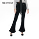 黑珊瑚少女马蹄牛仔裤 YESIR叶谦原创设计师秋新款 YES
