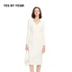 YES YESIR叶谦原创设计25春新款 张歆艺同款 轻奢优雅修身 连衣裙