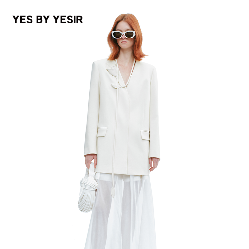 YESBYYESIR马蹄莲梦露西装外套