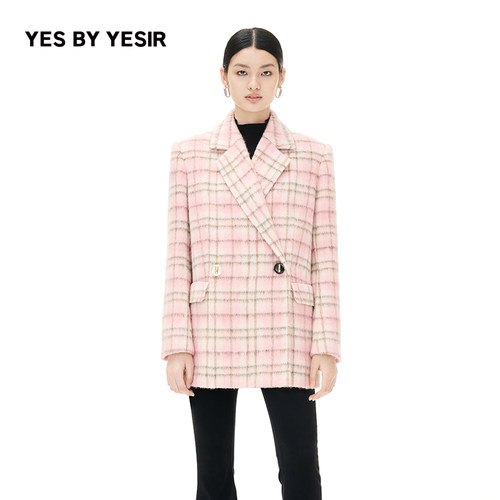 YESBYYESIR羊毛短大衣