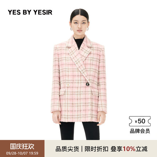 YESBYYESIR羊毛短大衣