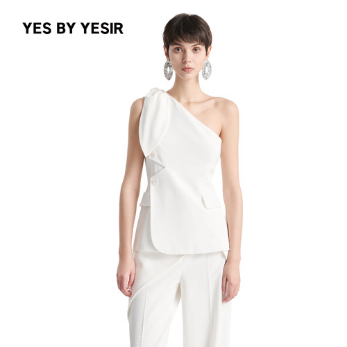 YESBYYESIR秋冬折纸系带马甲