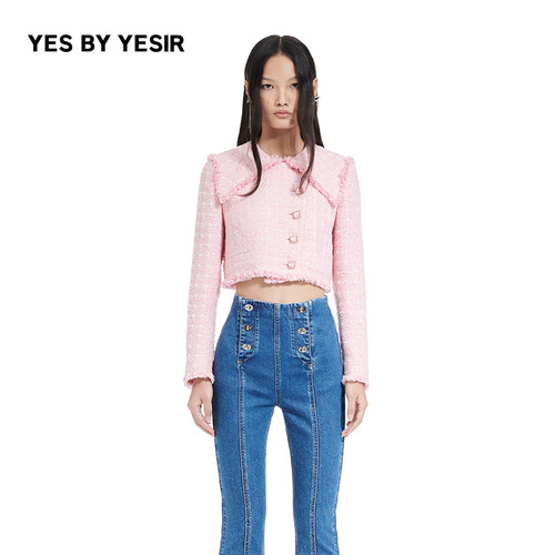 甜美果冻扣MISSY甜妹香风短外套