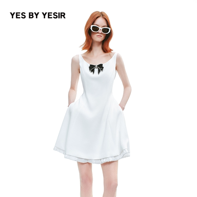 2025新款蝴蝶小姐散摆连衣裙