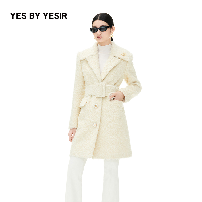 YESBYYESIR绵羊羊羊毛大衣