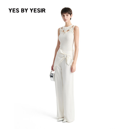 YESBYYESIR针织衫阔腿裤两件套