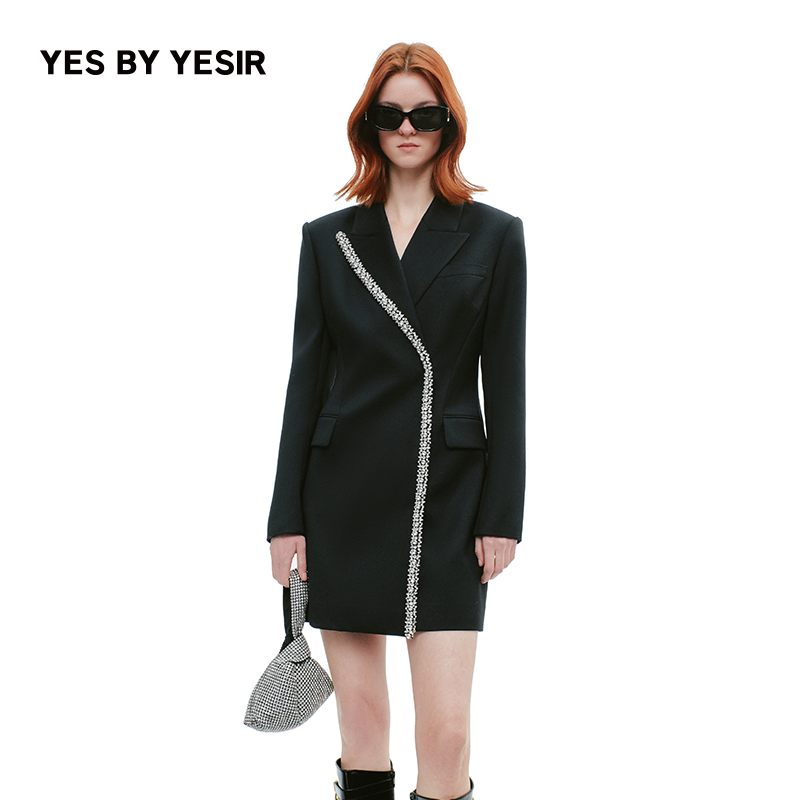 极夜星河静奢马甲连衣裙