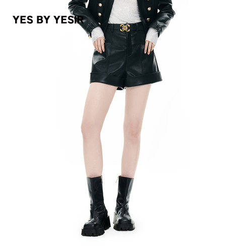 YESBYYESIR龙骑士皮质短裤
