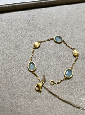 Marco Bicego SIVIGLIA系列海蓝宝18K金手链 巴黎萌猫正品代购