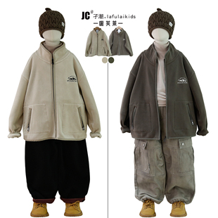 男童摇粒绒外套中大儿童校服内搭神器7598 新款 啦芙莱童装 2025冬季