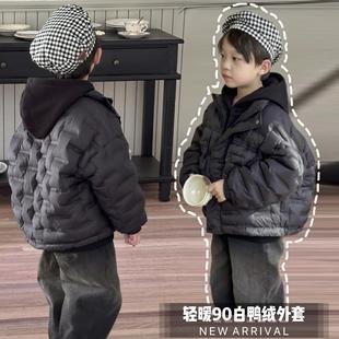 男女儿童面包服白鸭绒外套潮3988 新款 啦芙莱亲子装 羽绒服2024冬季