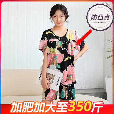 人造棉防凸点睡衣加肥加大