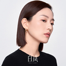 白岚和合耳钉女925银轻奢小众设计感新款 耳扣耳饰耳环ED4167 爆款