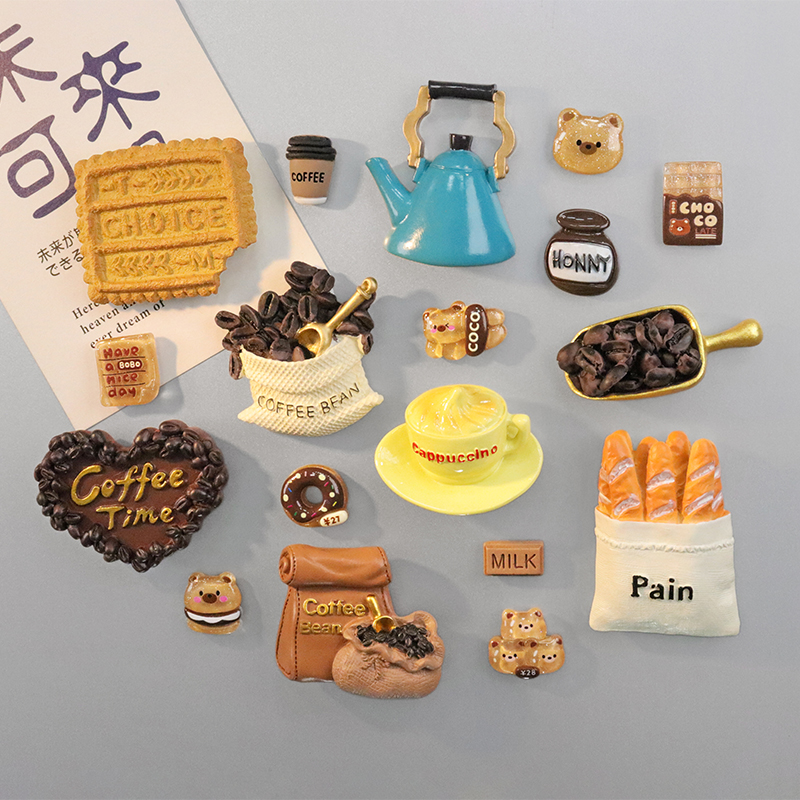 系列冰箱贴磁贴咖啡豆咖啡