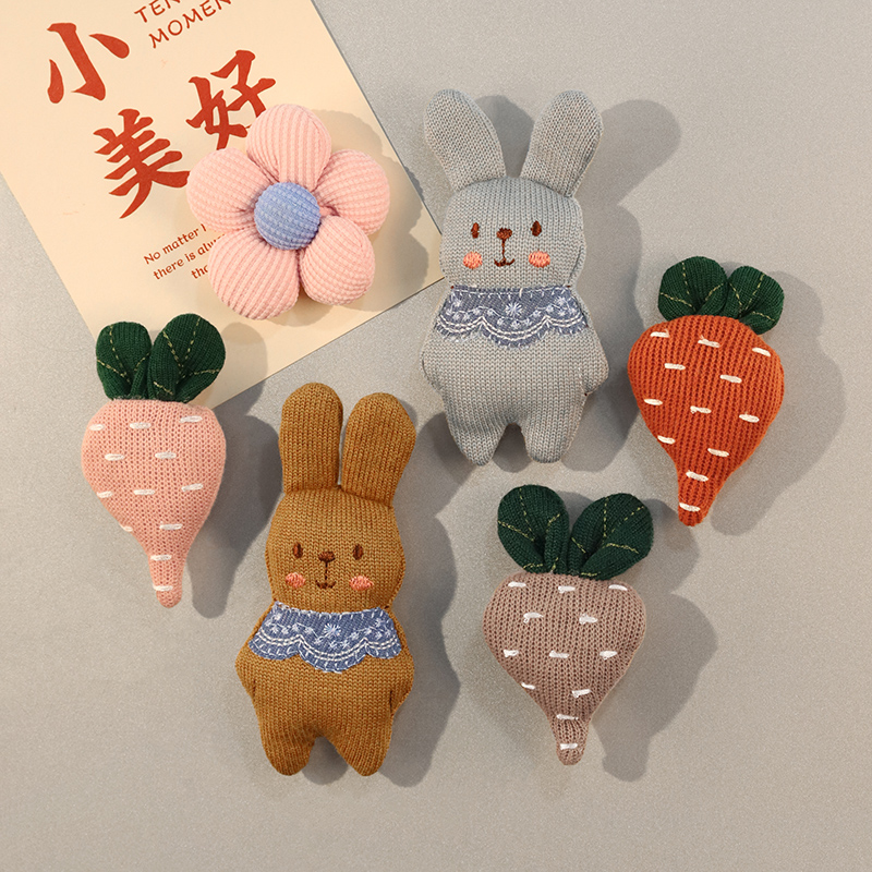 卡通可爱毛绒装饰磁力冰箱贴