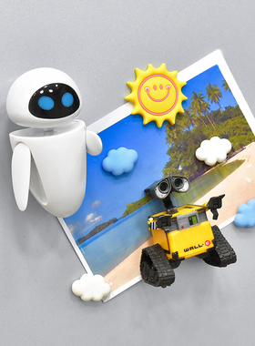 创意机器人总动员瓦力冰箱贴 磁贴玩具卡通电影磁力贴WALL-E模型