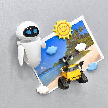 创意机器人总动员瓦力冰箱贴 磁贴玩具卡通电影磁力贴WALL-E模型