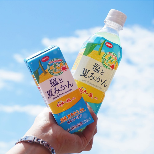 日本pom爱媛盐橘子饮料