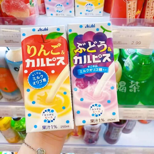 日本朝日可尔必思饮料盒装
