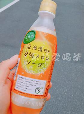 日本进口百佳Pokkasapporo碳酸饮料夕张哈密瓜味汽水500ml