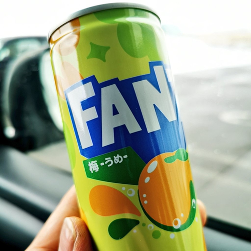日本进口可口可乐Fanta芬达限定梅子味碳酸汽水饮料易拉罐250ml