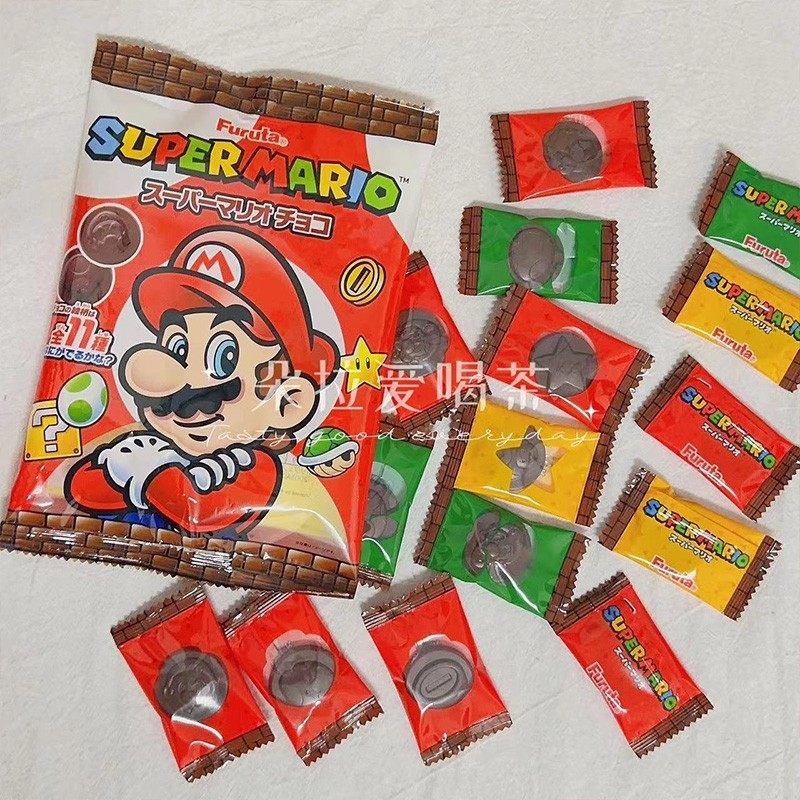 现货日本Furuta富璐达古田超级马里奥卡通图案巧克力 朱古力零食,零食/坚果/特产,巧克力制品,淘宝优惠券,粉丝福利购,淘宝优惠卷