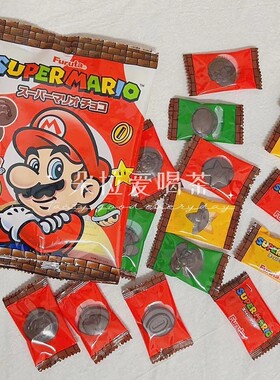 现货日本Furuta富璐达古田超级马里奥卡通图案巧克力 朱古力零食