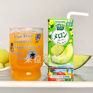 日本进口KAGOME可果美野菜生活限定哈密瓜味果蔬汁饮料195ml