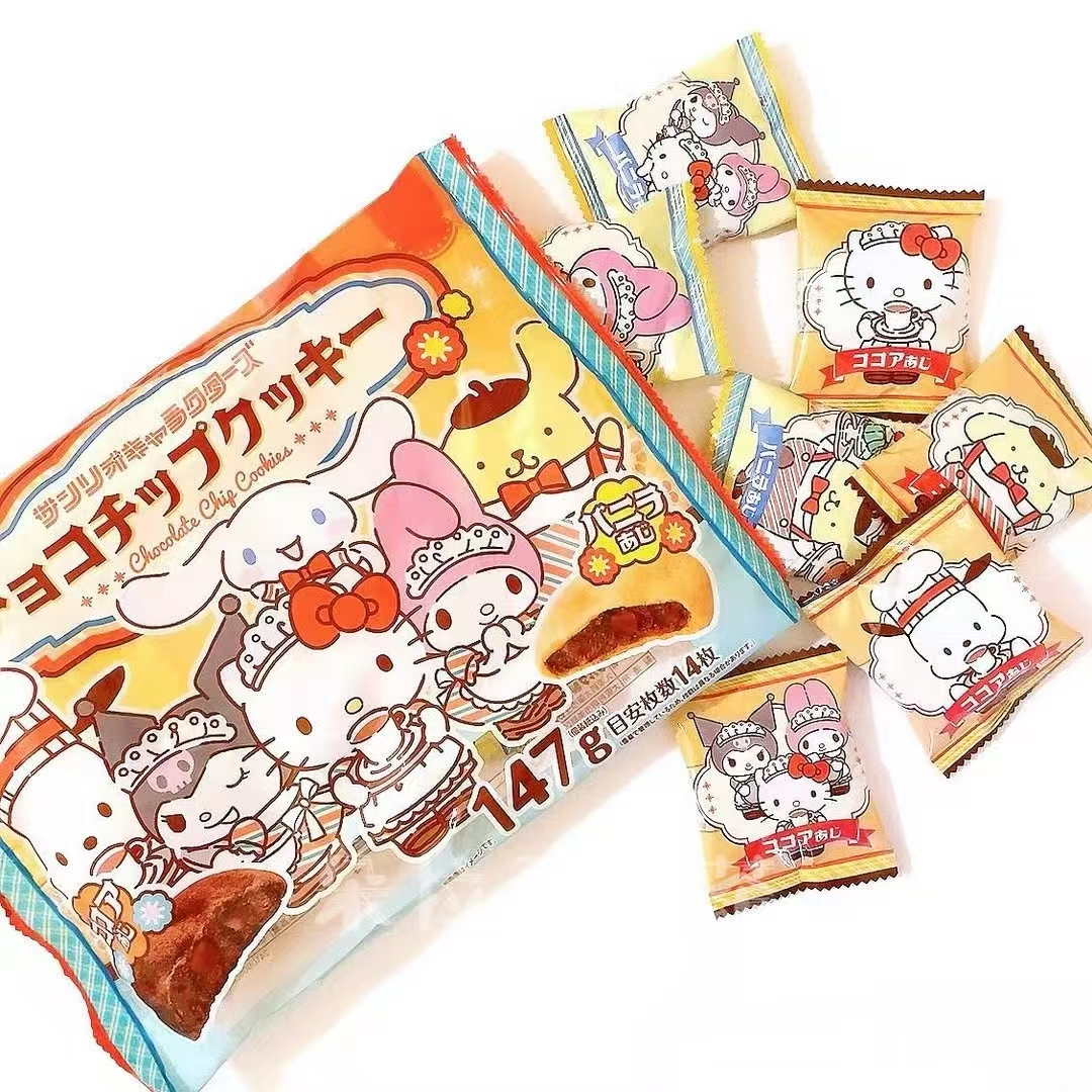 日本进口富路达Furuta饼干三丽鸥巧克力双口味曲奇饼干 140g