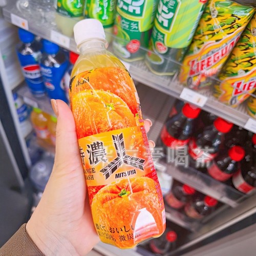 日本朝日三矢特浓橘子碳酸饮料